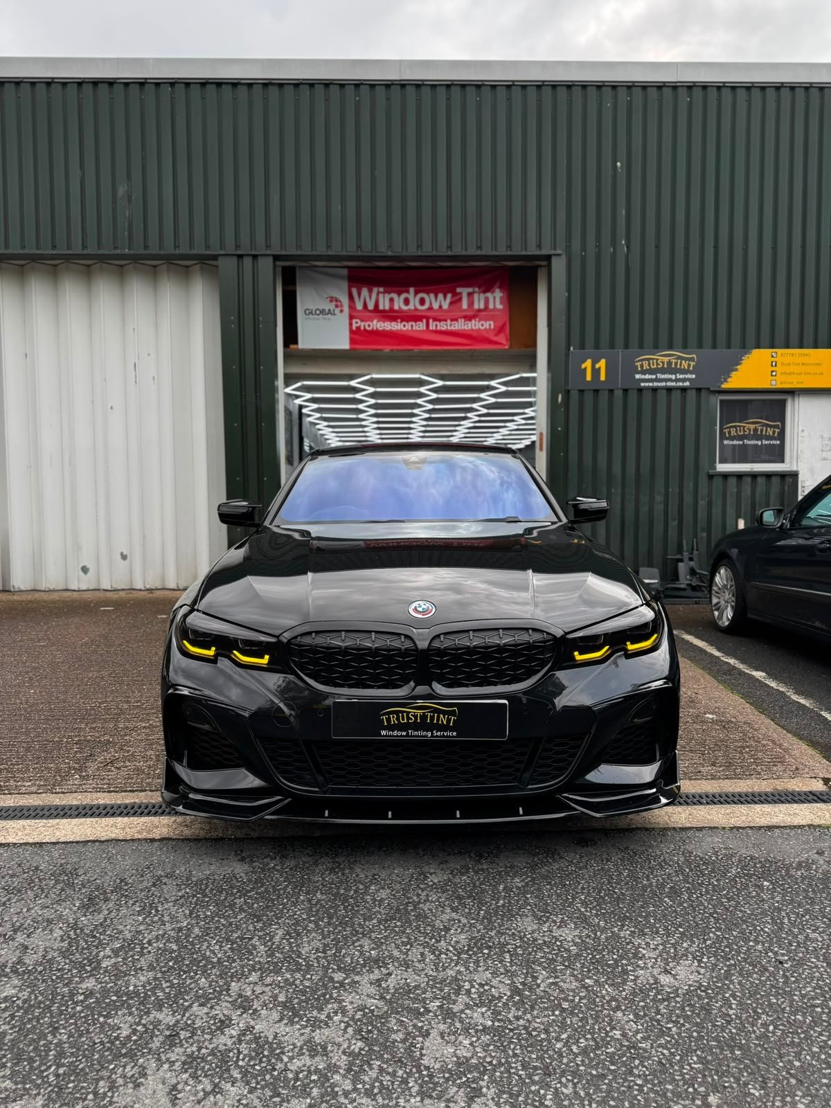 Chameleon colour-shift window tint on a car at Trust Tint, Worcester