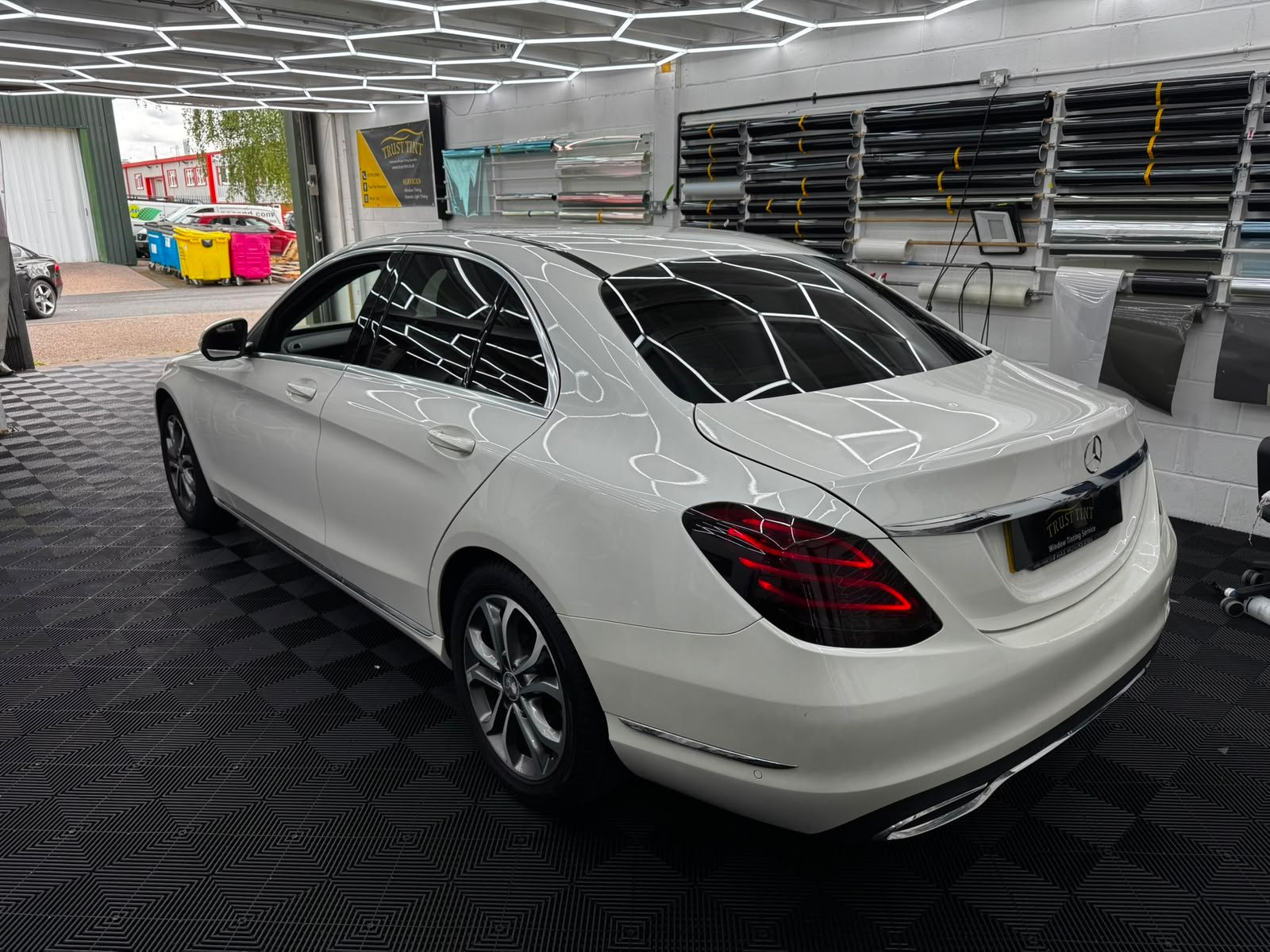 Tinted rear lights on a car at Trust Tint, Worcester